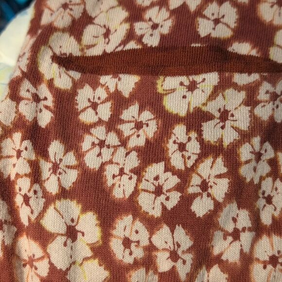 Marc By Marc Jacobs Brown Floral Print Cardigan Sweater Long Size XS Designer - Picture 5 of 10
